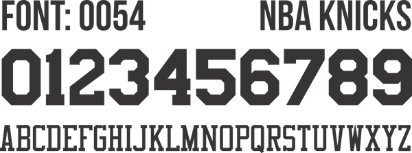 FONT NBA 0054