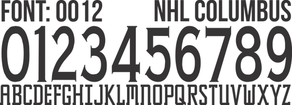 FONT NHL 0012