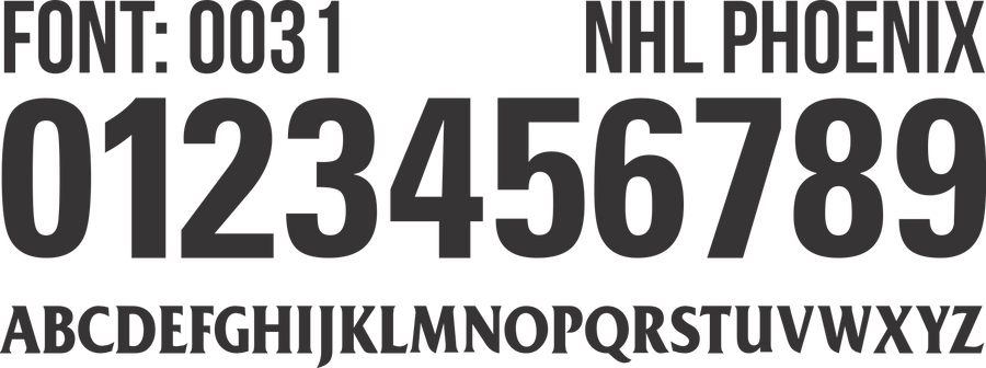 FONT NHL 0031