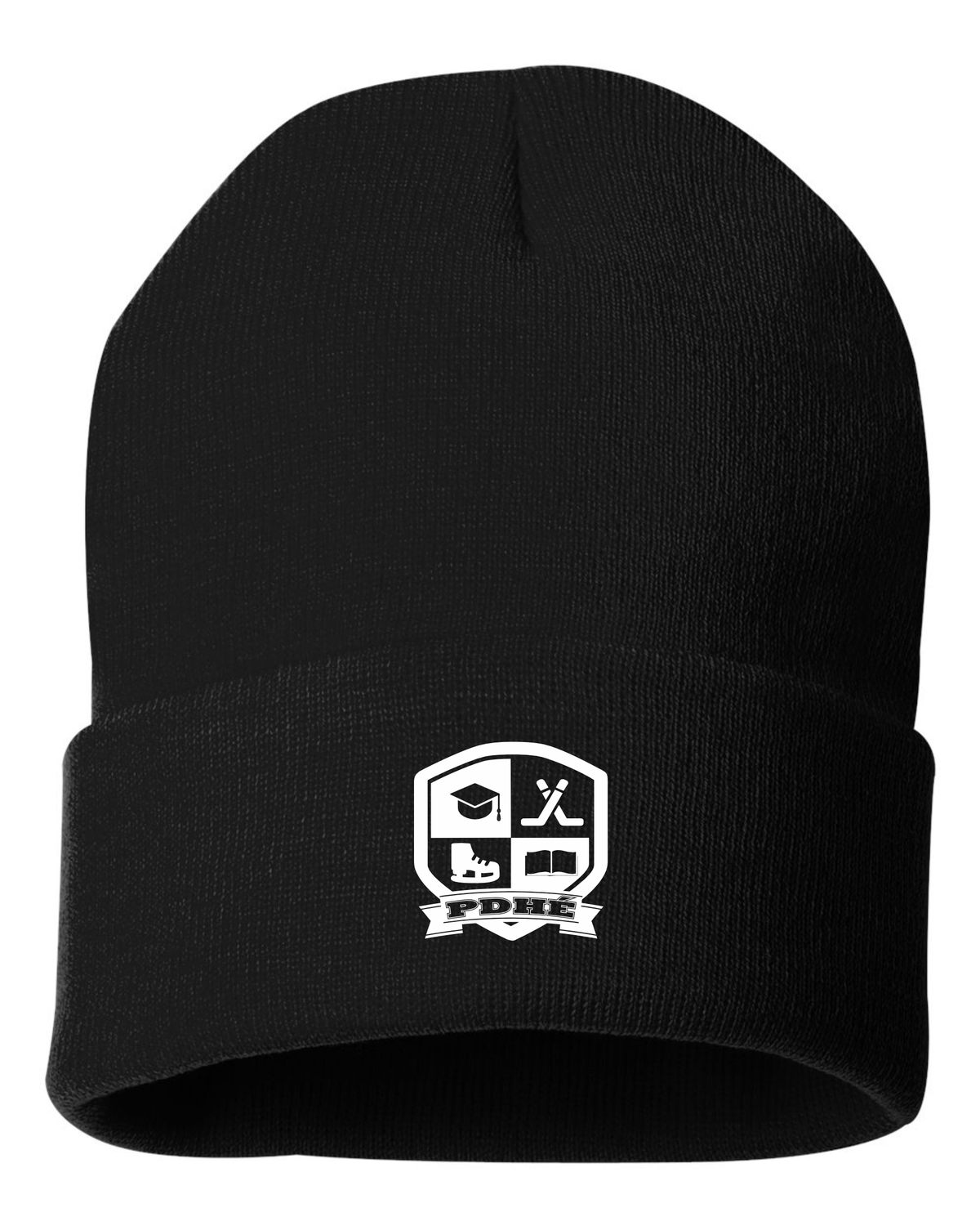 Tuque à revers 12" (Broderie)
