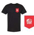 T-shirt Manches courtes Coton avec poche sublimé (DTF)